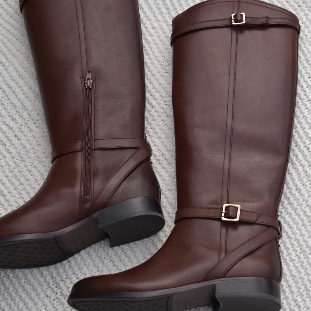 Antonio Melani Candess Brown Tall Riding Boots